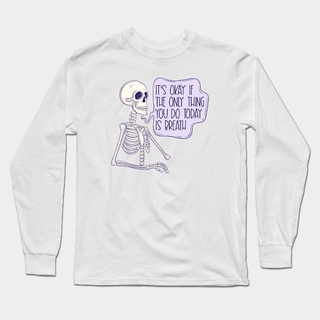 Just breath Long Sleeve T-Shirt by Jess Adams